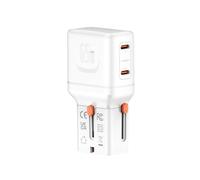 4smarts Adaptateur de Voyage Nomad Pocket 65 W, Blanc