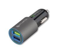 4smarts Car Charger Rapid Qualcomm® Quick Charge¿ 3.0 Matt-Grey