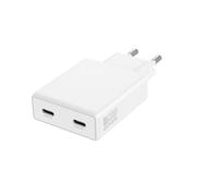 4smarts Chargeur PDPlug Slim Dual 65W GaN 2C Blanc