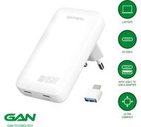 4smarts Chargeur secteur FlatPlug Slim Dual 45W GaN 2C blanc (542045)