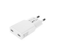 4smarts Chargeur secteur PDPlug Slim Dual 30 W GaN 2C Blanc