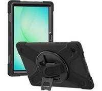 Coque pour Galaxy Tab A9 Plus Poignée Rotative à 360° et Béquille 4smarts Noir