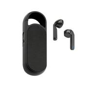 4smarts Haut-parleur Bluetooth Eara Twin avec écouteurs intégrés - Noir
