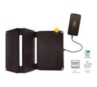 4Smarts Panneau Solaire Pliable VoltSolar 20W avec Double Connecteur USB-A noir G