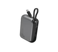 4smarts Power Bank 540699 10000mAh Gris, Sortie 30W, Écran LCD, 2 Ports, USB Type-C, 83x59x26mm, Compatible Mobile/Smartphone