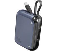 4smarts Powerbank Pocket avec câble USB-C 10000mAh bleu acier (540698)