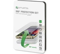 4smarts Protection d'écran en verre 360° protection incl. housse en silicone Case Cover poche (avant + arrière) pour Samsung Galaxy J3 (2017) transparent