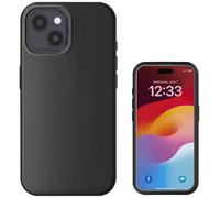4Smarts Silikon Case Coque arrière Apple iPhone 15 noir compatible avec MagSafe 540579