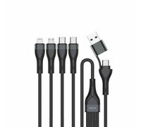 4smarts 541023 Câble USB 1,2 m USB A/USB C USB C/Micro USB-A/Lightning Noir