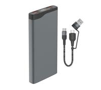 4smarts VoltHub Pro Batterie Externe 10000mAh 22.5W Chargeur Rapide avec USB QC3.0, USB C PD & Samsung Adaptive Fast Charge - Gris