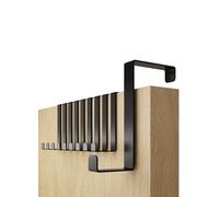 4smile Lot de 10 crochets de porte XXL Noir 41 mm