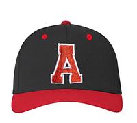 4sold ABC Casquette Snapback Lettre et 23 Chiffres Rouge Noir/Blanc avec Lettres A à Z, a, Taille unique