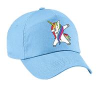 4sold Casquette de baseball licorne colorée pour filles - Casquette de baseball pour enfants - Casquettes mignonnes de sport arc-en-ciel - Chapeau d'été pour écolière - Réglable - Snapback - Vacances,