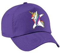 4sold Casquette de baseball licorne colorée pour filles - Casquette de baseball pour enfants - Casquettes mignonnes de sport arc-en-ciel - Chapeau d'été pour écolière - Réglable - Snapback - Vacances,