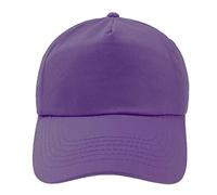 4sold Casquette snapback de baseball, 100 % coton, 5 panneaux, unisexe, couleur unie, protection solaire, chapeau de soleil, réglable, pour enfants, garçons et filles, multicolore, Einheitsgröße-14