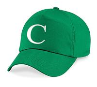 4sold Casquette Unisexe Broderie Coton Baseball Cap Garçons Filles Hip Hop Flat Hat Bonnet A-Z Alphabet Kelly Vert