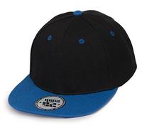 4sold Casquette Unisexe Broderie Coton Baseball Cap GarçOns Filles Snapback Hip Hop Flat Hat Bonnet (Black Blue)