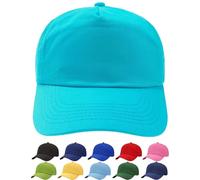 4sold Casquette Unisexe Broderie Coton Baseball Cap GarçOns Filles Snapback Hip Hop Flat Hat Bonnet (Light Blue)