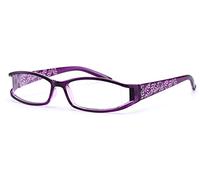 4sold Feuilles Slim Mosaic Lunettes de Lecture/de vue 0.00-0.50, 0.75, 1.00, 1.50, verre transparent (Dark Pink, 0.00)