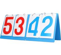 4stellige Anzeigetafel wasserdichte blaue rote Zahl tragbare Tischplatte Flip Score Keeper für Volleyball -Basketball