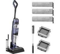4Swiss Clean Booster Smart Aspirateur, aspirateur à batterie avec fonction mop, aspirateur eau et poussière avec double réservoir, fonction autonettoyante, affichage LED