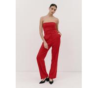 4TAILORS Pantalon à plis 'Spice it Up' rouge vif, Taille 42