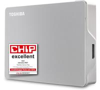 4TB Canvio Flex Portable External Hard Drive for Mac, Windows PC and Tablet use, compatible with most USB-C and USB-A devices, Silver (HDTX140ESCAA)