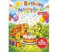 4th Birthday Activity Book for 4 Year Olds: Fun Mazes, Tracing, I-Spy, Coloring & Learning Games for Boys and Girls