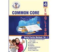 4th grade Common Core ELA Test Prep weeks 1 15 Weekly Practice Work Book Volume 1 - Gowri M Vemuri - MathKnots LLC - Livre en Anglais Gowri M VemuriGowri M Vemuri (Auteur)