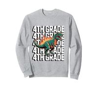 4th Grade Dinosaur T Rex Back to School for Kids Boys Girls Sweatshirt