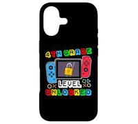 4th Grade Level Unlocked Gamer Back to School Boy Coque pour iPhone 17
