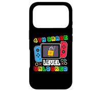 4th Grade Level Unlocked Gamer Back to School Boy Coque pour iPhone 17 Pro