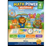 4th Grade MATH POWER Workbook: Place Value, Operations, Fractions, Decimals, Measurement & Data - 8 Complete Chapters with Illustrations