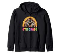 4th Grade Teacher Student Boho Rainbow Back to School Sweat à Capuche