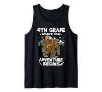 4th Grade Where The Adventure Begins Back to School Bigfoot Débardeur
