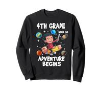 4th Grade Where The Adventure Begins Back to School for Boys Sweatshirt