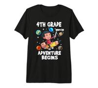 4th Grade Where The Adventure Begins Back to School for Boys T-Shirt Haut de Gamme