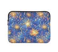 4th July American Independence Day Sacoche pour ordinateur portable Sacs de transport élégants avec fermeture éclair 13 pouces 14 pouces femmes hommes