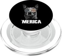 4th July Blue Heeler Dog Merica Patriotic USA Flag Cute PopSockets PopGrip pour MagSafe