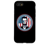 4th of July America Flag Merica Abe Lincoln Independence Day Coque pour iPhone SE (2020) / 7/8