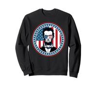 4th of July America Flag Merica Abe Lincoln Independence Day Sweatshirt