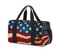 4th of July America Sports Duffel Bag America Weekend Overnight Bag Tote Holdall Casual Travel Gym Duffel Bags for Kids Girls Boys Women Men