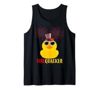 4th of July Duck Firequacker Lunettes de Soleil patriotiques drôles Débardeur