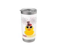 4th of July Duck Firequacker Lunettes de soleil patriotiques drôles Gobelet isotherme en acier inoxydable double paroi