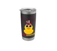 4th of July Duck Firequacker Lunettes de soleil patriotiques drôles Gobelet isotherme en acier inoxydable double paroi