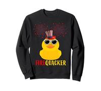 4th of July Duck Firequacker Lunettes de Soleil patriotiques drôles Sweatshirt
