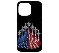 4th of July Fighter Jet US Flag American Military Planes Coque pour iPhone 14 Pro Max