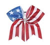 4th of July Hair Bowws 4th of July Chouchous pour cheveux bleus et rouges pour femmes (B)