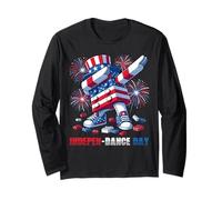 4th of July INDEPEN-Dance Day Blocks Bricks Master Builder Manche Longue