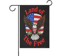 4th Of July Independence Day Brown Bird Land of Free Garden Drapeaux Noël yard bannière porche décoration double si